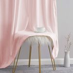 Casa si Gradina - Textile si covoare - Perdele si draperii - Draperii - Set draperii din catifea cu rejansa transparenta cu ate pentru galerie, Madison, 250x220 cm, densitate 700 g/ml, Cantaloupe, 2 buc - Infinity.ro