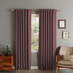 Casa si Gradina - Textile si covoare - Perdele si draperii - Draperii - Set draperii din catifea cu rejansa transparenta cu ate pentru galerie, Madison, 250x260 cm, densitate 700 g/ml, Regal purple, 2 buc - Infinity.ro