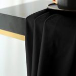 Casa si Gradina - Textile si covoare - Perdele si draperii - Draperii - Set draperii din catifea cu rejansa transparenta cu ate pentru galerie, Madison, 250x240 cm, densitate 700 g/ml, Negru, 2 buc - Infinity.ro