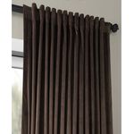 Casa si Gradina - Textile si covoare - Perdele si draperii - Draperii - Set draperii din catifea cu rejansa transparenta cu ate pentru galerie, Madison, 250x240 cm, densitate 700 g/ml, Maro inchis, 2 buc - Infinity.ro