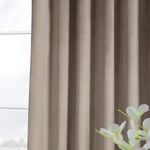 Casa si Gradina - Textile si covoare - Perdele si draperii - Draperii - Draperie din catifea cu rejansa din bumbac tip fagure, Madison, 200x230 cm, densitate 700 g/ml, Bej, 1 buc - Infinity.ro