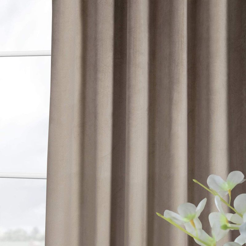 Casa si Gradina - Textile si covoare - Perdele si draperii - Draperii - Draperie din catifea cu rejansa din bumbac tip fagure, Madison, 150x220 cm, densitate 700 g/ml, Bej, 1 buc - Infinity.ro