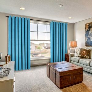 Draperie din catifea cu inele crom, Madison, 200x265 cm, densitate 700 g/ml, Arctic, 1 buc