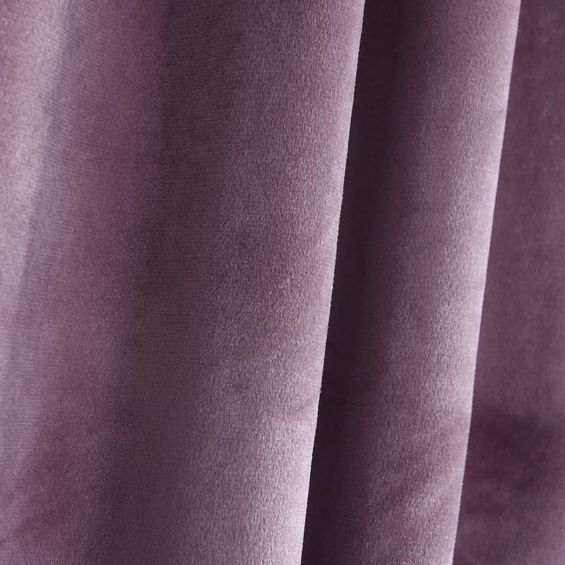 Casa si Gradina - Textile si covoare - Perdele si draperii - Draperii - Set draperii din catifea cu rejansa transparenta cu ate pentru galerie, Madison, 250x250 cm, densitate 700 g/ml, Mov inchis, 2 buc - Infinity.ro