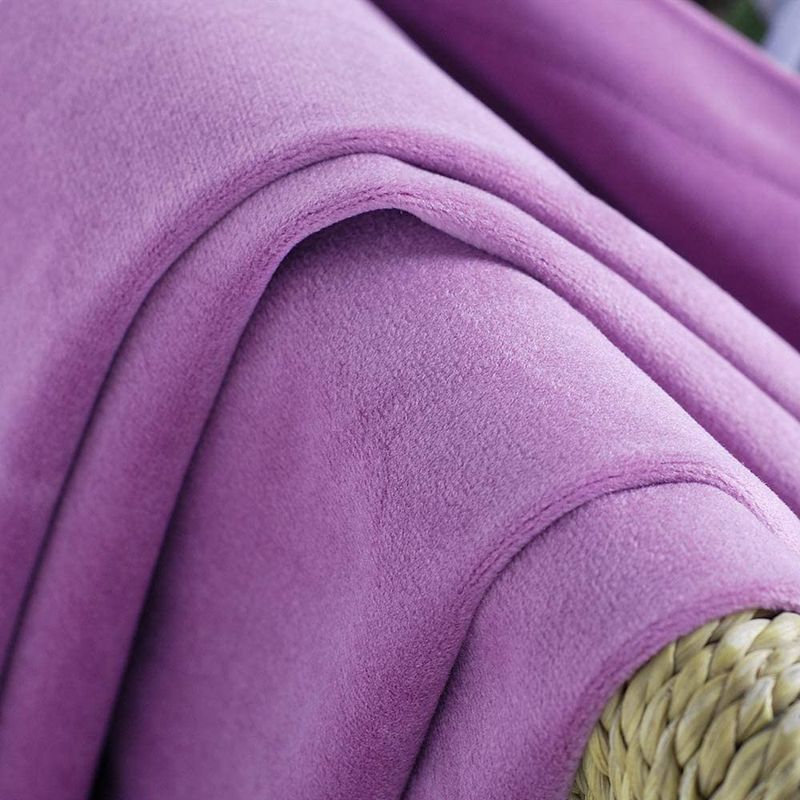 Casa si Gradina - Textile si covoare - Perdele si draperii - Draperii - Set draperii din catifea cu rejansa transparenta cu ate pentru galerie, Madison, 250x240 cm, densitate 700 g/ml, Violet, 2 buc - Infinity.ro