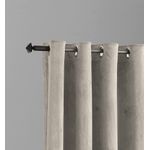 Casa si Gradina - Textile si covoare - Perdele si draperii - Draperii - Set draperii din catifea cu inele crom, Madison, 250x235 cm, densitate 700 g/ml, Sand Dollar, 2 buc - Infinity.ro