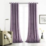 Casa si Gradina - Textile si covoare - Perdele si draperii - Draperii - Set draperii din catifea cu inele albe, Madison, 200x225 cm, densitate 700 g/ml, Lavanda, 2 buc - Infinity.ro