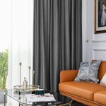 Casa si Gradina - Textile si covoare - Perdele si draperii - Draperii - Set draperii din catifea cu inele argintii, Madison, 250x235 cm, densitate 700 g/ml, Anchor, 2 buc - Infinity.ro