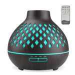 Casa si Gradina - Decoratiuni - Aromaterapie si lumanari - Difuzoare aromaterapie - Difuzor de aroma, Andowl, RGB si telecomanda, rezervor 400ml - Infinity.ro