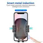 Laptop, Telefoane si Tablete - Telefoane mobile si accesorii - Accesorii Telefoane - Suport si docking telefoane - Suport telefon auto cu incarcare wireless la 10w cu prindere pe clema - Infinity.ro