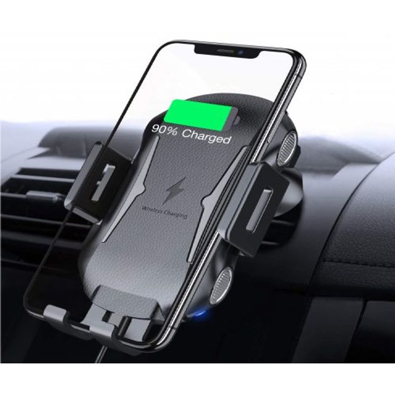 Laptop, Telefoane si Tablete - Telefoane mobile si accesorii - Accesorii Telefoane - Suport si docking telefoane - Suport telefon auto cu incarcare wireless la 10w cu prindere pe clema - Infinity.ro