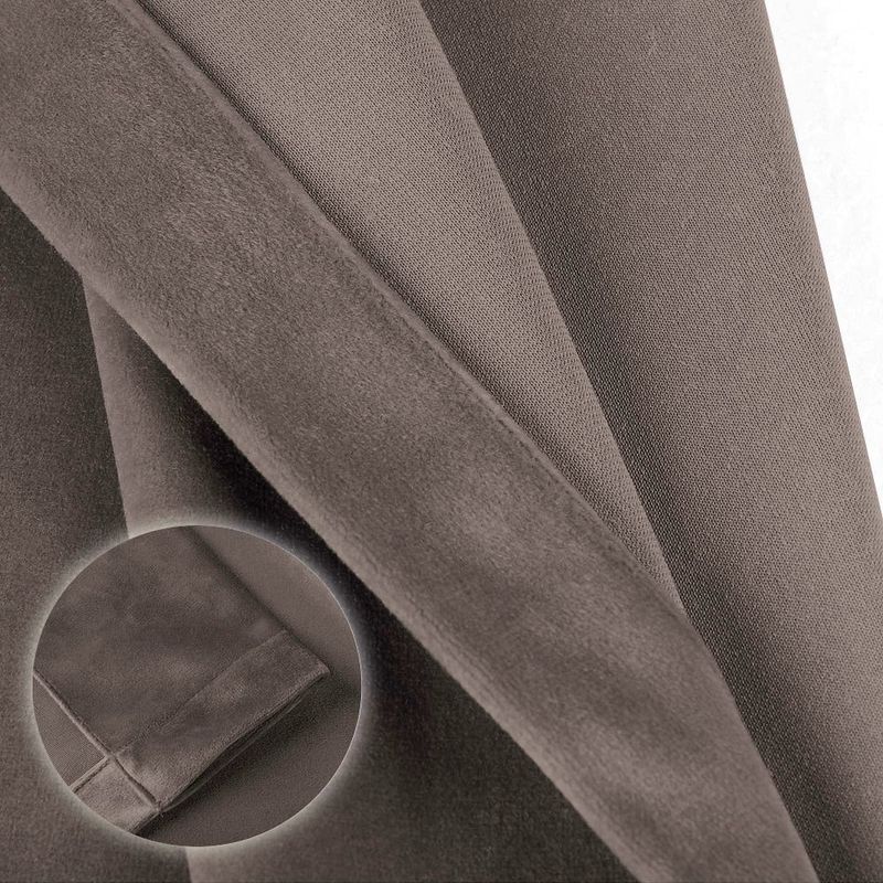 Casa si Gradina - Textile si covoare - Perdele si draperii - Draperii - Draperie din catifea cu inele crom, Madison, 200x230 cm, densitate 700 g/ml, Harbor gray, 1 buc - Infinity.ro
