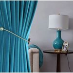 Casa si Gradina - Textile si covoare - Perdele si draperii - Draperii - Set draperii din catifea cu inele albe, Madison, 200x250 cm, densitate 700 g/ml, Arctic, 2 buc - Infinity.ro