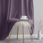 Casa si Gradina - Textile si covoare - Perdele si draperii - Draperii - Set draperii din catifea cu rejansa transparenta cu ate pentru galerie, Madison, 250x250 cm, densitate 700 g/ml, Mauve, 2 buc - Infinity.ro