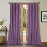 Casa si Gradina - Textile si covoare - Perdele si draperii - Draperii - Draperie din catifea cu rejansa din bumbac tip fagure, Madison, 250x250 cm, densitate 700 g/ml, Violet, 1 buc - Infinity.ro