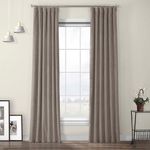 Casa si Gradina - Textile si covoare - Perdele si draperii - Draperii - Set draperii din catifea cu rejansa din bumbac tip fagure, Madison, 250x270 cm, densitate 700 g/ml, Bej, 2 buc - Infinity.ro