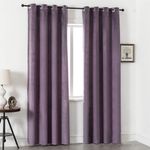 Casa si Gradina - Textile si covoare - Perdele si draperii - Draperii - Set draperii din catifea cu inele negre, Madison, 150x260 cm, densitate 700 g/ml, Mauve, 2 buc - Infinity.ro