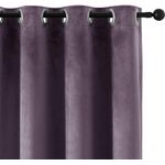 Casa si Gradina - Textile si covoare - Perdele si draperii - Draperii - Draperie din catifea cu inele crom, Madison, 250x235 cm, densitate 700 g/ml, Mauve, 1 buc - Infinity.ro