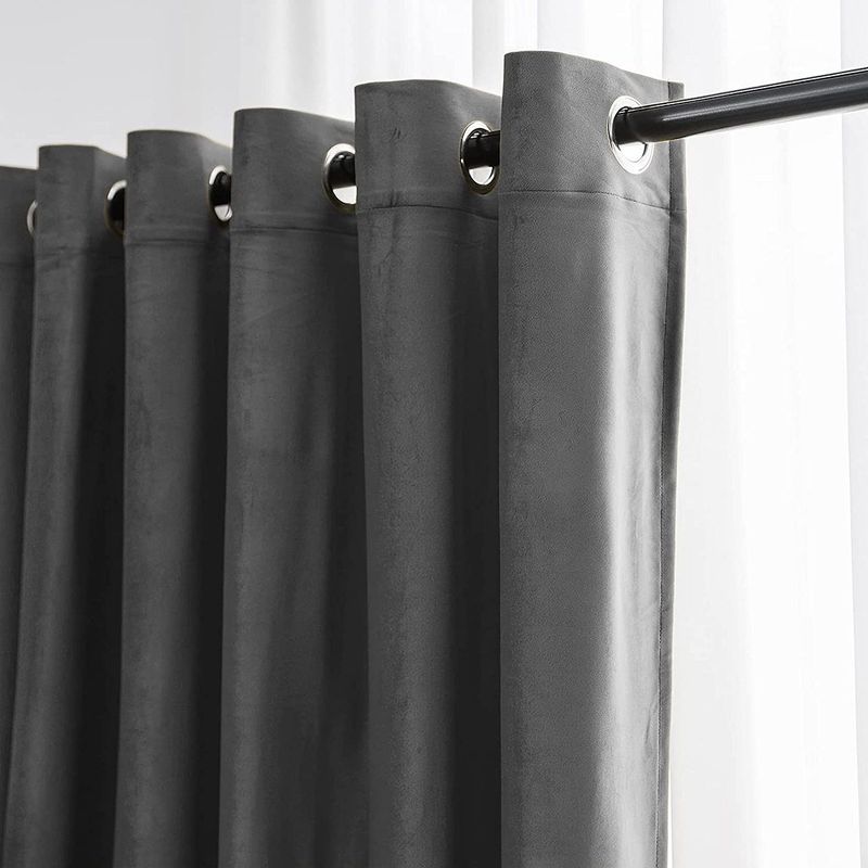 Casa si Gradina - Textile si covoare - Perdele si draperii - Draperii - Set draperii din catifea cu inele argintii, Madison, 250x240 cm, densitate 700 g/ml, Anchor, 2 buc - Infinity.ro