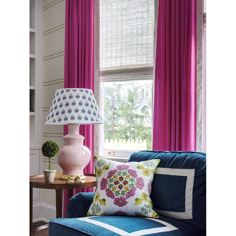 Casa si Gradina - Textile si covoare - Perdele si draperii - Draperii - Draperie din catifea cu inele negre, Madison, 250x240 cm, densitate 700 g/ml, Magenta, 1 buc - Infinity.ro