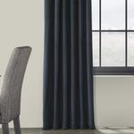 Casa si Gradina/Textile si covoare/Perdele si draperii/Draperii - Set draperii din catifea cu inele argintii, Madison, 200x240 cm, densitate 700 g/ml, Aegean, 2 buc - Infinity.ro