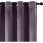 Casa si Gradina - Textile si covoare - Perdele si draperii - Draperii - Set draperii din catifea cu inele negre, Madison, 200x260 cm, densitate 700 g/ml, Mauve, 2 buc - Infinity.ro