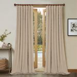 Casa si Gradina - Textile si covoare - Perdele si draperii - Draperii - Set draperii din catifea cu rejansa din bumbac tip fagure, Madison, 150x250 cm, densitate 700 g/ml, Linen Cream, 2 buc - Infinity.ro