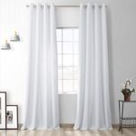 Casa si Gradina - Textile si covoare - Perdele si draperii - Draperii - Draperie din catifea cu inele negre, Madison, 250x270 cm, densitate 700 g/ml, Alb, 1 buc - Infinity.ro