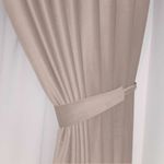 Casa si Gradina - Textile si covoare - Perdele si draperii - Draperii - Set draperii din catifea cu rejansa transparenta cu ate pentru galerie, Madison, 250x210 cm, densitate 700 g/ml, Lemonade pink, 2 buc - Infinity.ro