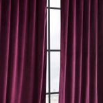 Casa si Gradina - Textile si covoare - Perdele si draperii - Draperii - Set draperii din catifea cu inele negre, Madison, 200x250 cm, densitate 700 g/ml, Mulberry, 2 buc - Infinity.ro