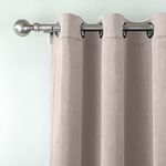 Casa si Gradina - Textile si covoare - Perdele si draperii - Draperii - Draperie din catifea cu inele negre, Madison, 200x215 cm, densitate 700 g/ml, Lemonade pink, 1 buc - Infinity.ro