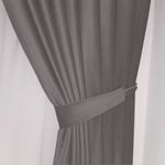 Casa si Gradina - Textile si covoare - Perdele si draperii - Draperii - Draperie din catifea cu inele argintii, Madison, 150x245 cm, densitate 700 g/ml, Lead, 1 buc - Infinity.ro