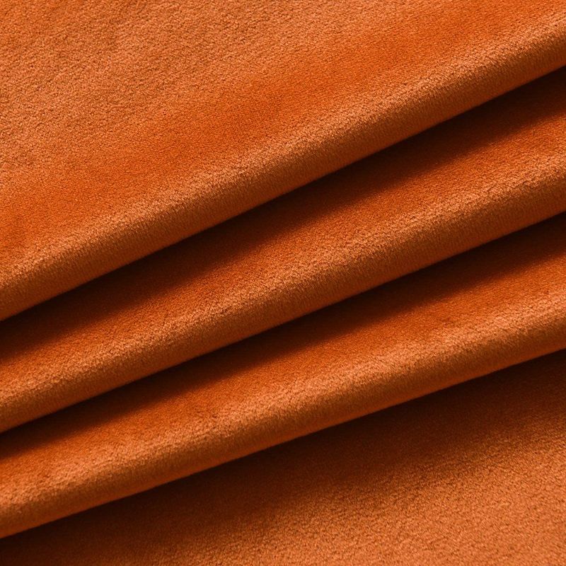 Casa si Gradina - Textile si covoare - Perdele si draperii - Draperii - Draperie din catifea cu inele albe, Madison, 250x240 cm, densitate 700 g/ml, Portocaliu, 1 buc - Infinity.ro