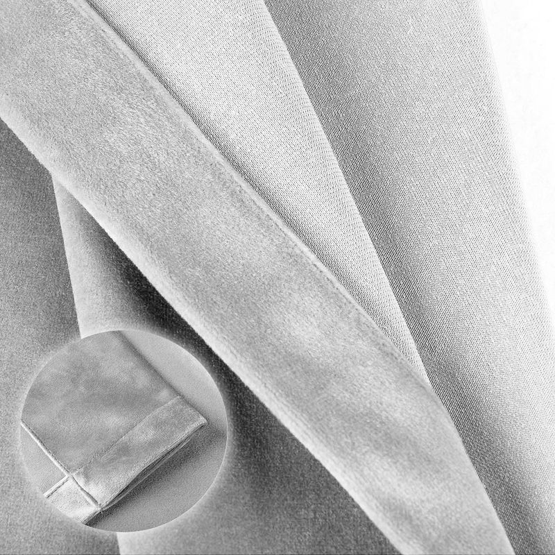 Casa si Gradina - Textile si covoare - Perdele si draperii - Draperii - Set draperii din catifea cu inele albe, Madison, 200x240 cm, densitate 700 g/ml, Cloud, 2 buc - Infinity.ro