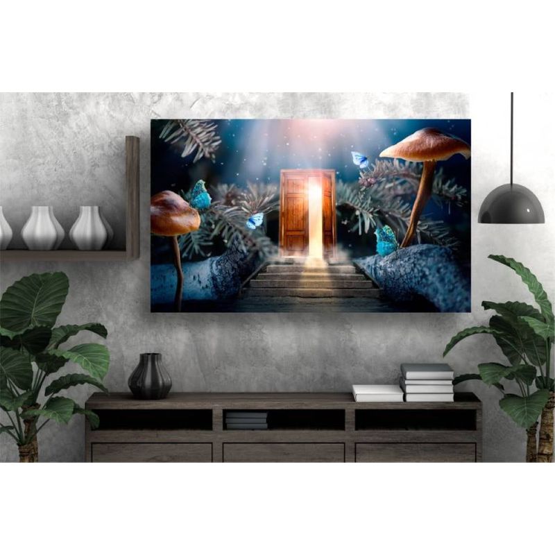 Casa si Gradina - Decoratiuni - Tablouri - Tablou canvas - Usa din natura, 90x50 cm - Infinity.ro