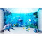 Casa si Gradina - Decoratiuni - Tablouri - Tablou canvas - Viata in ocean abstract, 100x70 cm - Infinity.ro