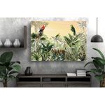 Casa si Gradina - Decoratiuni - Tablouri - Tablou canvas - Papagali in natura abstract, 100x70 cm - Infinity.ro