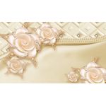 Casa si Gradina - Decoratiuni - Tablouri - Tablou canvas - Flori aurii cu perle bronz, 90x50 cm - Infinity.ro