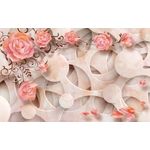 Casa si Gradina - Decoratiuni - Tablouri - Tablou canvas - Flori roz pe fundal abstract, 100x70 cm - Infinity.ro
