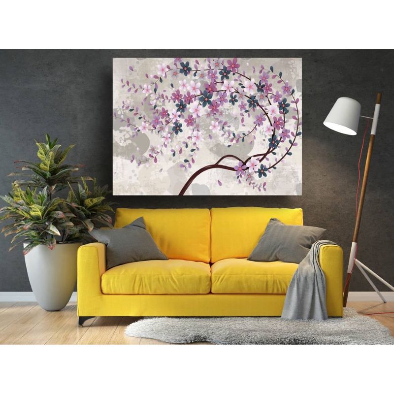 Casa si Gradina - Decoratiuni - Tablouri - Tablou canvas - Abstract copac cu flori colorate, 50x35 cm - Infinity.ro