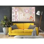 Casa si Gradina - Decoratiuni - Tablouri - Tablou canvas - Abstract tunel cu flori colorate, 75x50 cm - Infinity.ro