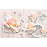 Casa si Gradina - Decoratiuni - Tablouri - Tablou canvas - Abstract flori roz si pesti, 100x70 cm - Infinity.ro