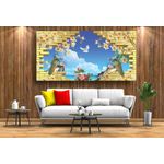 Casa si Gradina - Decoratiuni - Tablouri - Tablou canvas - 3d fazani in natura, 50x35 cm - Infinity.ro