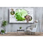 Casa si Gradina - Decoratiuni - Tablouri - Tablou canvas - 3d girafa si elefantul, 90x50 cm - Infinity.ro