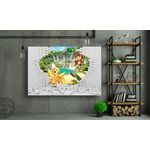 Casa si Gradina - Decoratiuni - Tablouri - Tablou canvas - 3d unicorn si maimuta, 50x35 cm - Infinity.ro