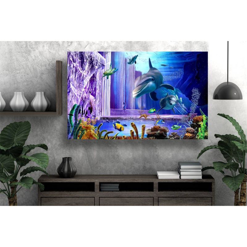 Casa si Gradina - Decoratiuni - Tablouri - Tablou canvas - Viata in acvariu, 50x35 cm - Infinity.ro