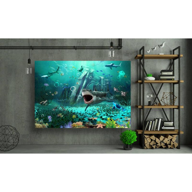 Casa si Gradina - Decoratiuni - Tablouri - Tablou canvas - Rechini in apa, 90x50 cm - Infinity.ro