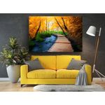 Casa si Gradina - Decoratiuni - Tablouri - Tablou canvas - Poteca de langa rau, 75x50 cm - Infinity.ro