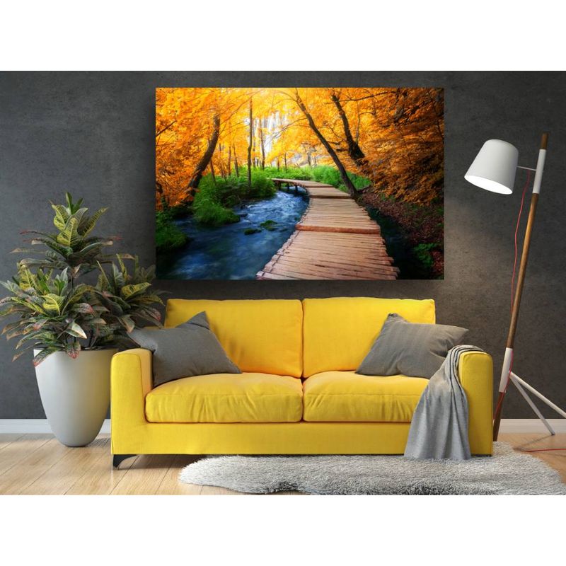 Casa si Gradina - Decoratiuni - Tablouri - Tablou canvas - Poteca de langa rau, 75x50 cm - Infinity.ro