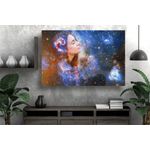 Casa si Gradina - Decoratiuni - Tablouri - Tablou canvas - Portret femeia si stelele, 100x70 cm - Infinity.ro
